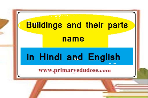 Buildings and their parts name in Hindi and English